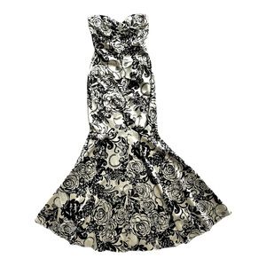 Mermaid floral dress